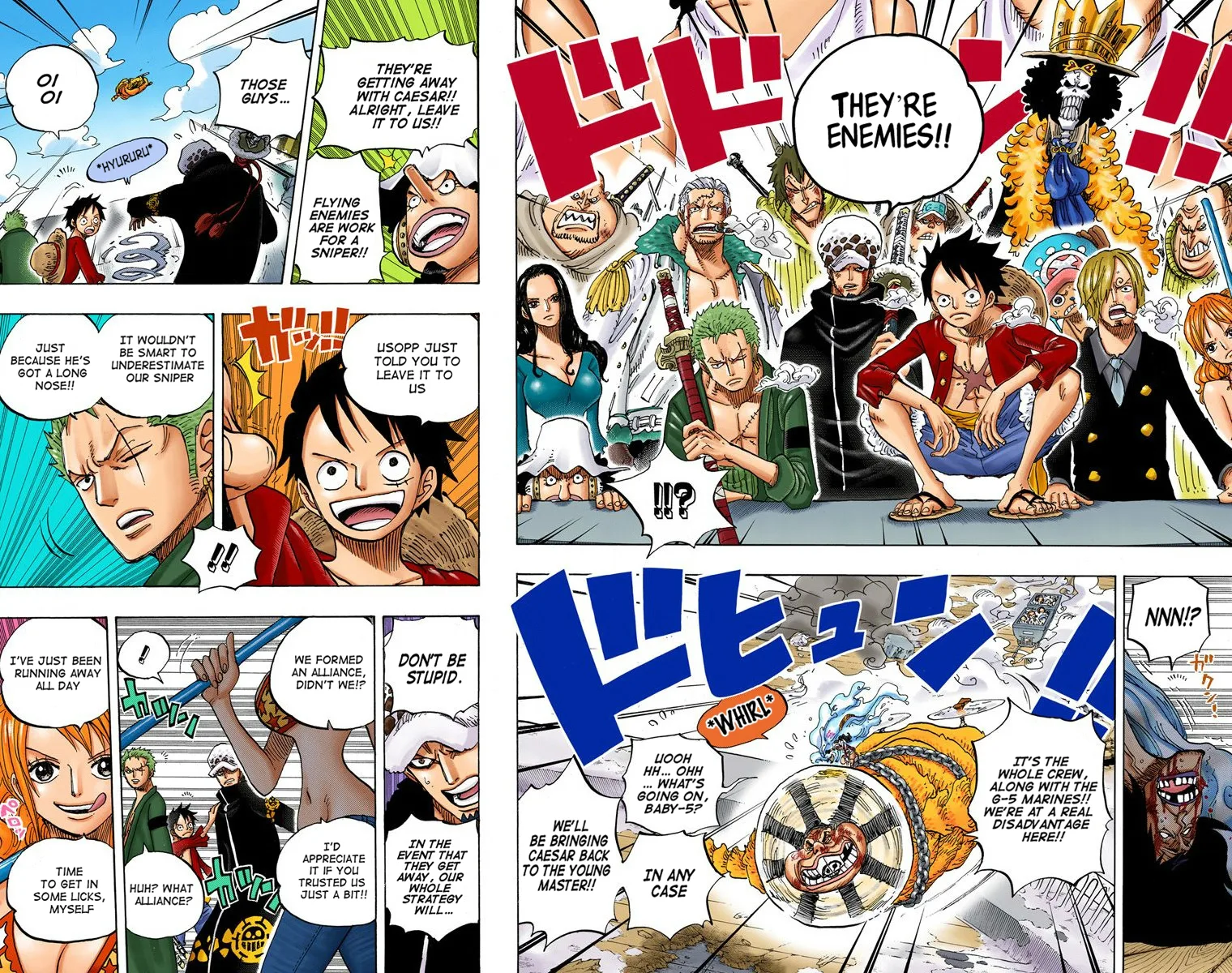 One Piece - Colored Chapter 695 page 10