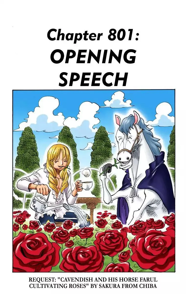 One Piece - Colored Chapter 801 page 1