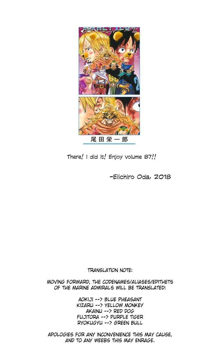 One Piece - Colored Chapter 870 page 2