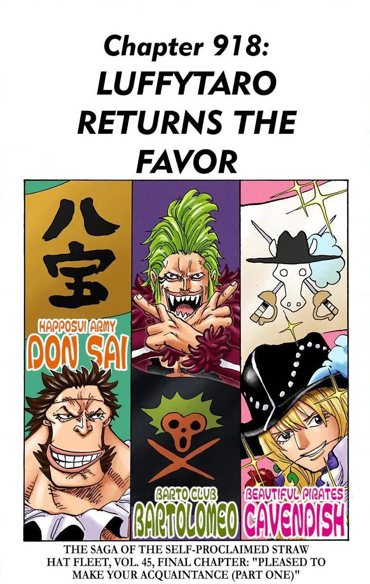 One Piece - Colored Chapter 918 page 1