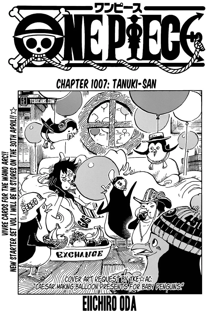 One Piece Chapter 1007 page 1
