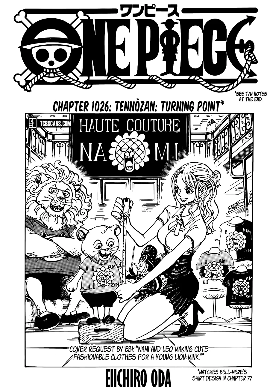 One Piece Chapter 1026 page 1