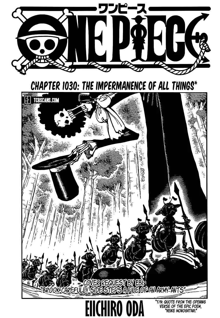 One Piece Chapter 1030 page 1