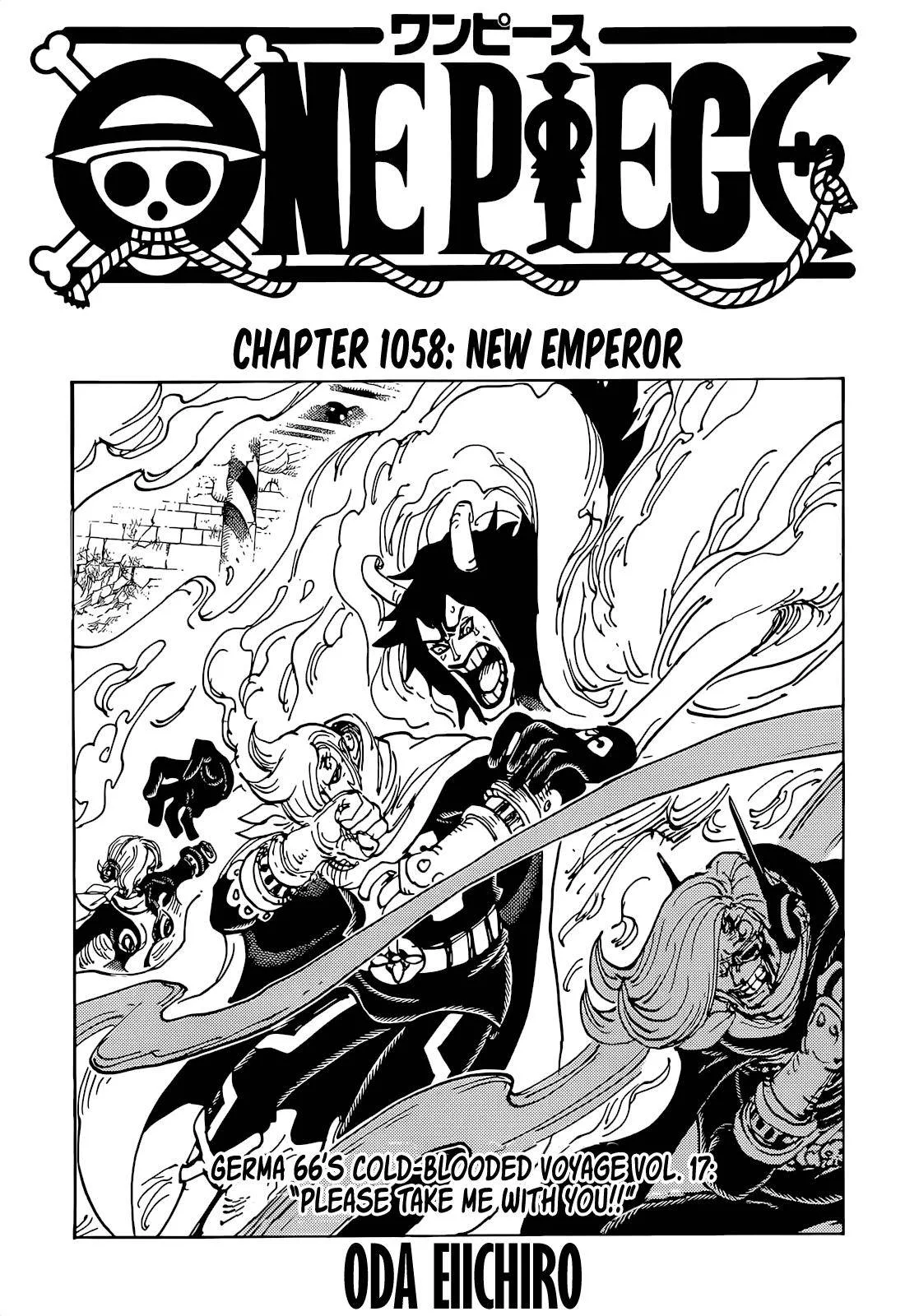 One Piece Chapter 1058 page 1