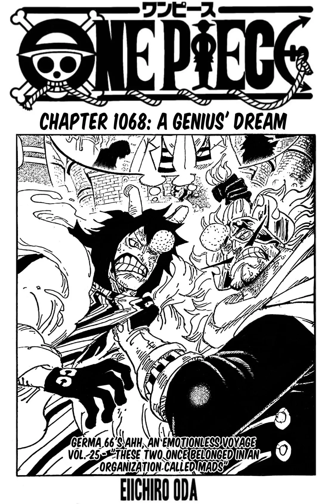 One Piece Chapter 1068 page 1