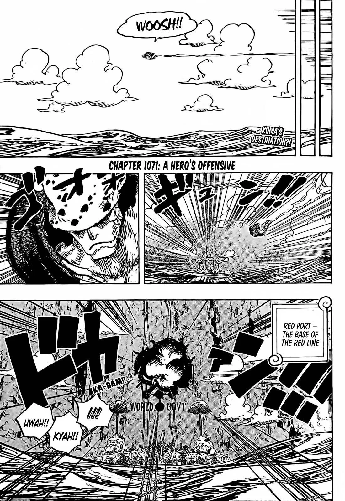 One Piece Chapter 1071 page 1