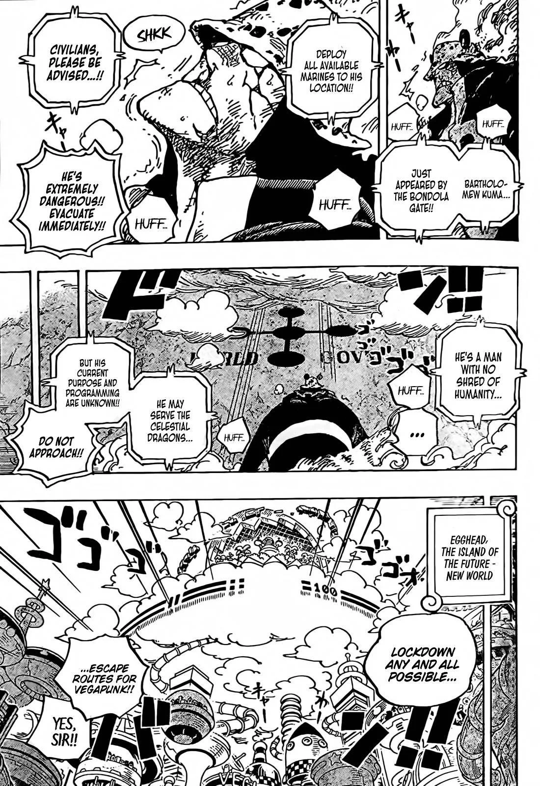 One Piece Chapter 1071 page 3