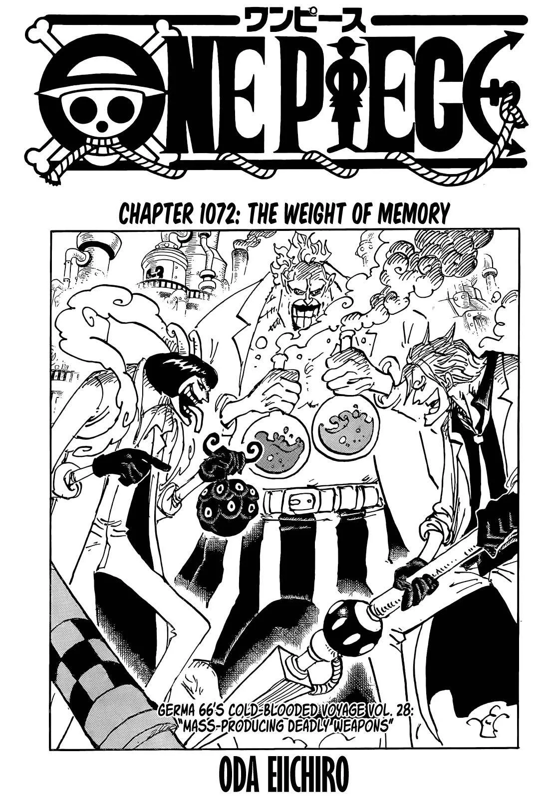 One Piece Chapter 1072 page 1