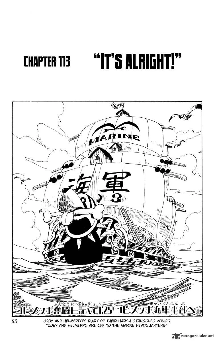 One Piece Chapter 113 page 1