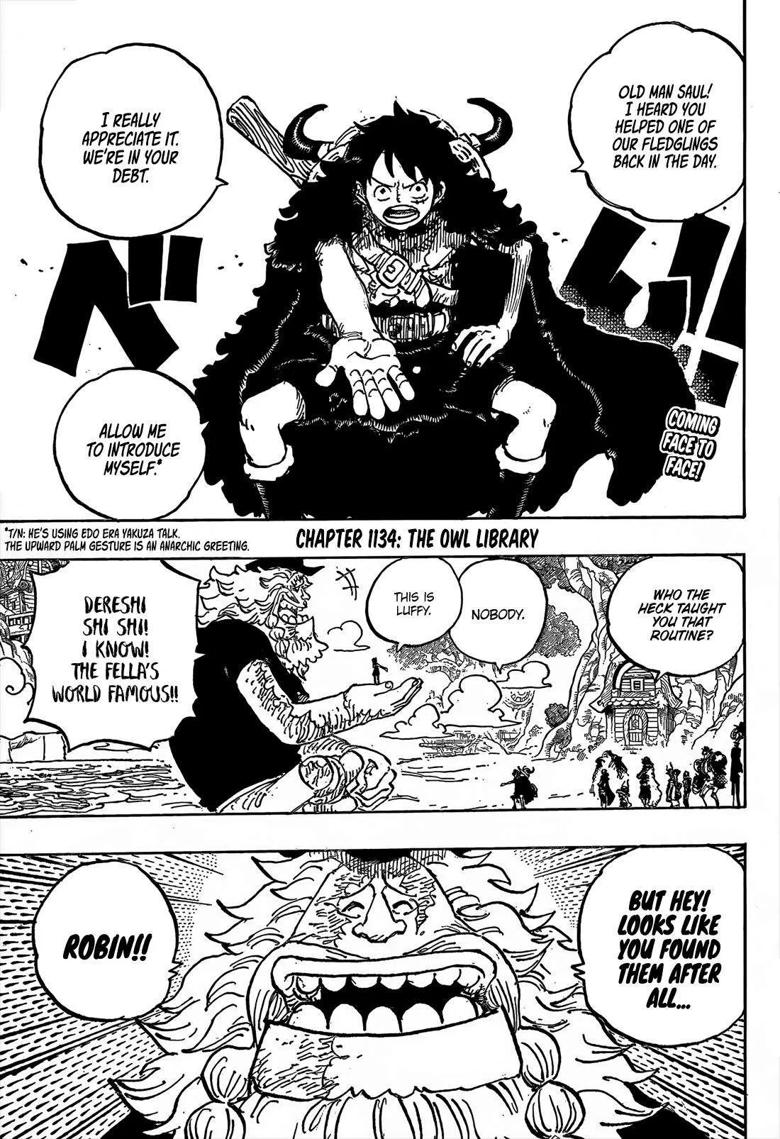One Piece Chapter 1134 page 4