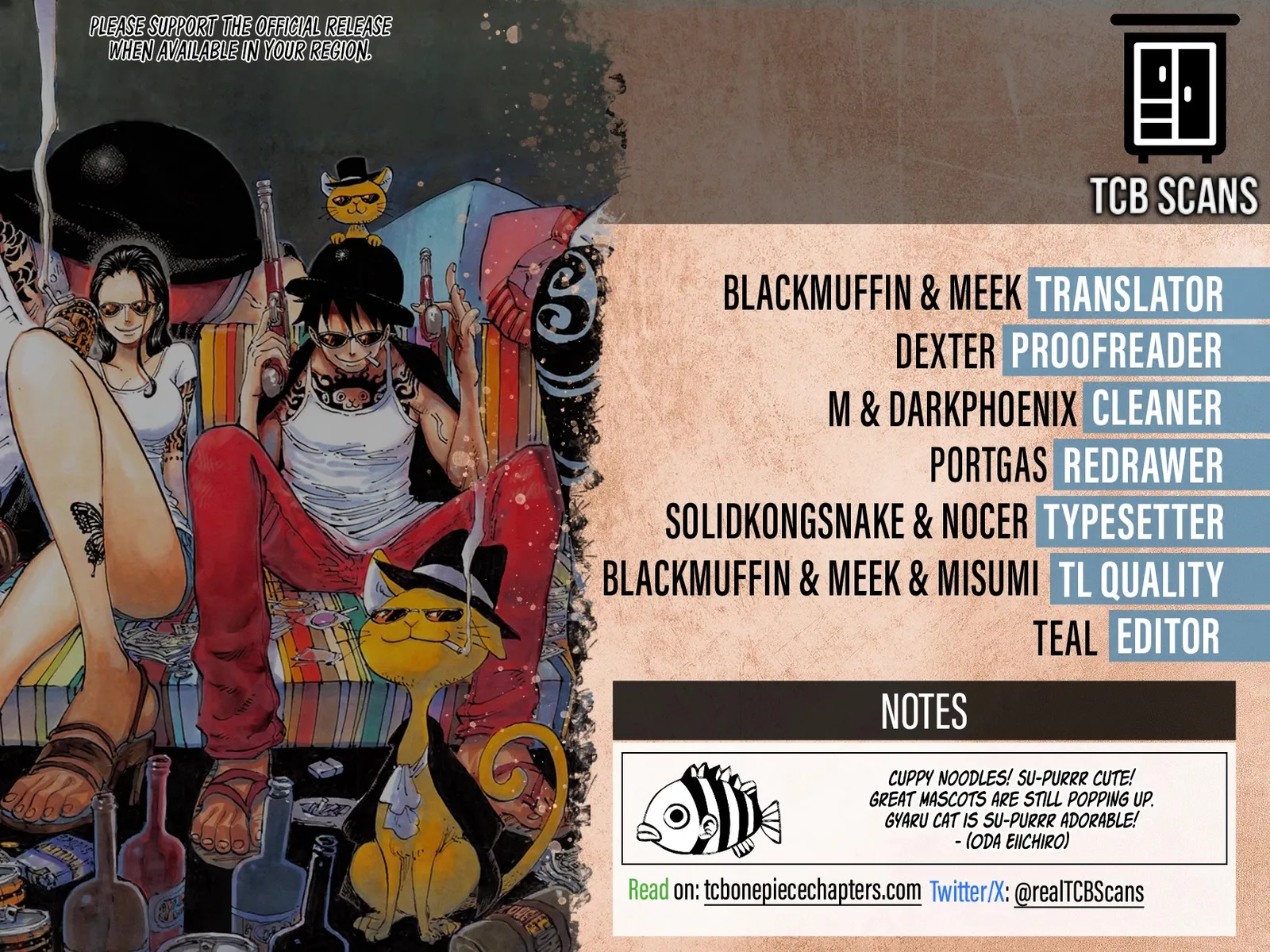 One Piece Chapter 1155 page 1