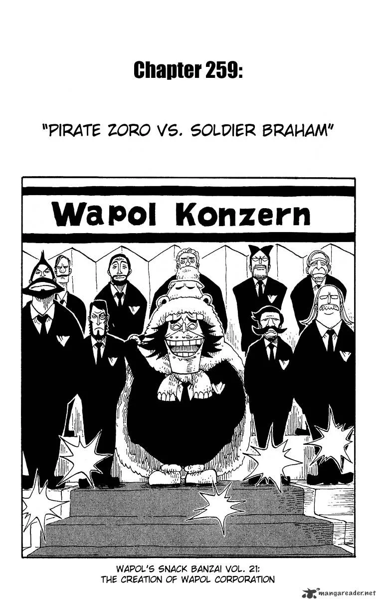 One Piece Chapter 259 page 1