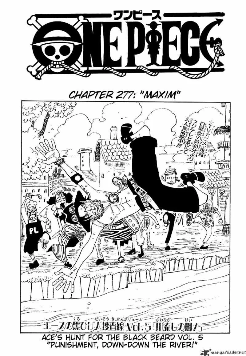 One Piece Chapter 277 page 1