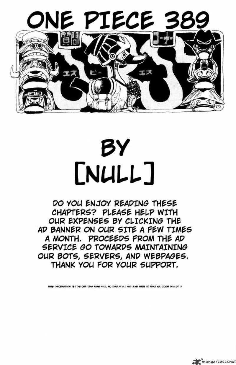 One Piece Chapter 389 page 18
