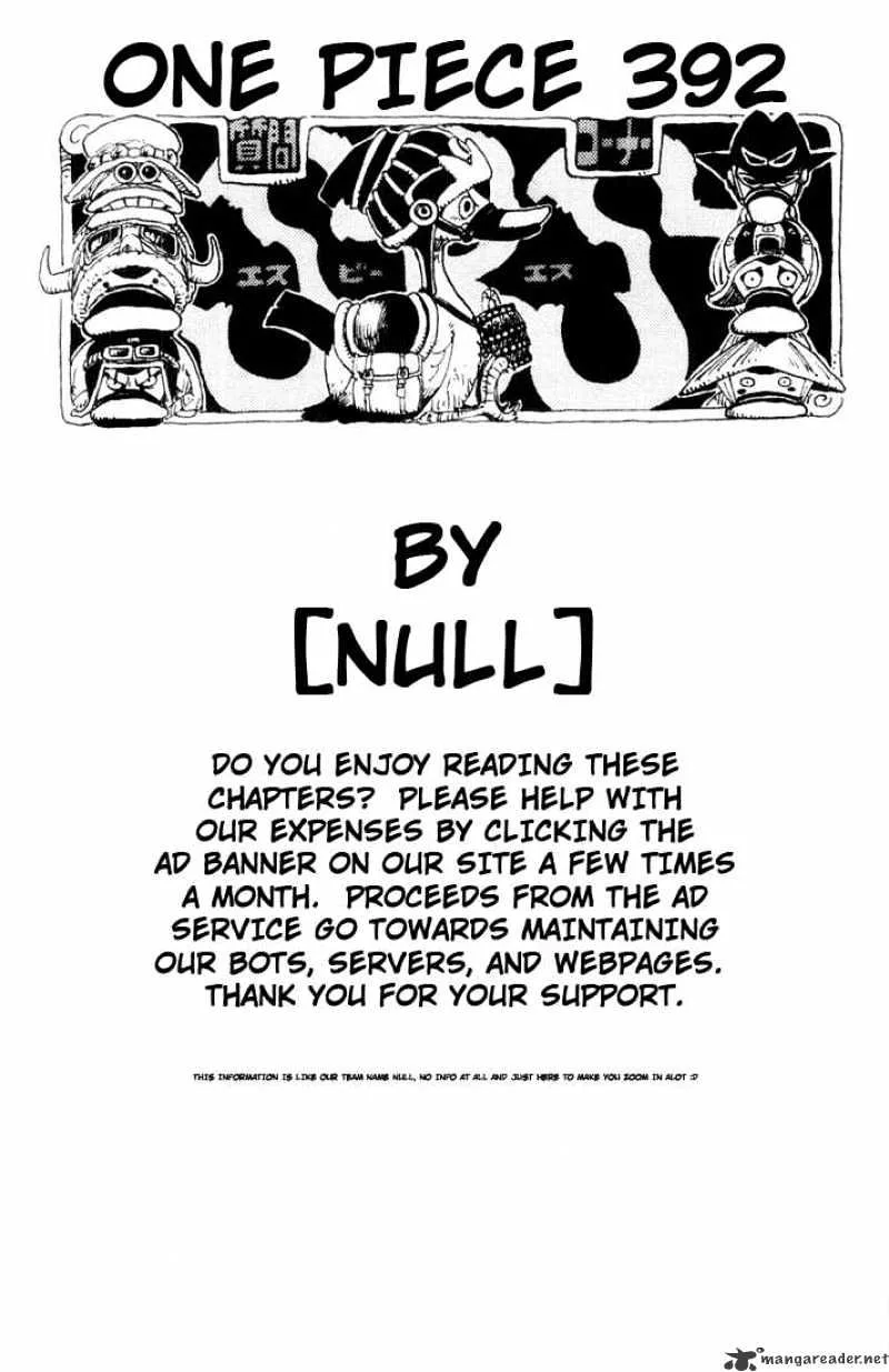 One Piece Chapter 392 page 20