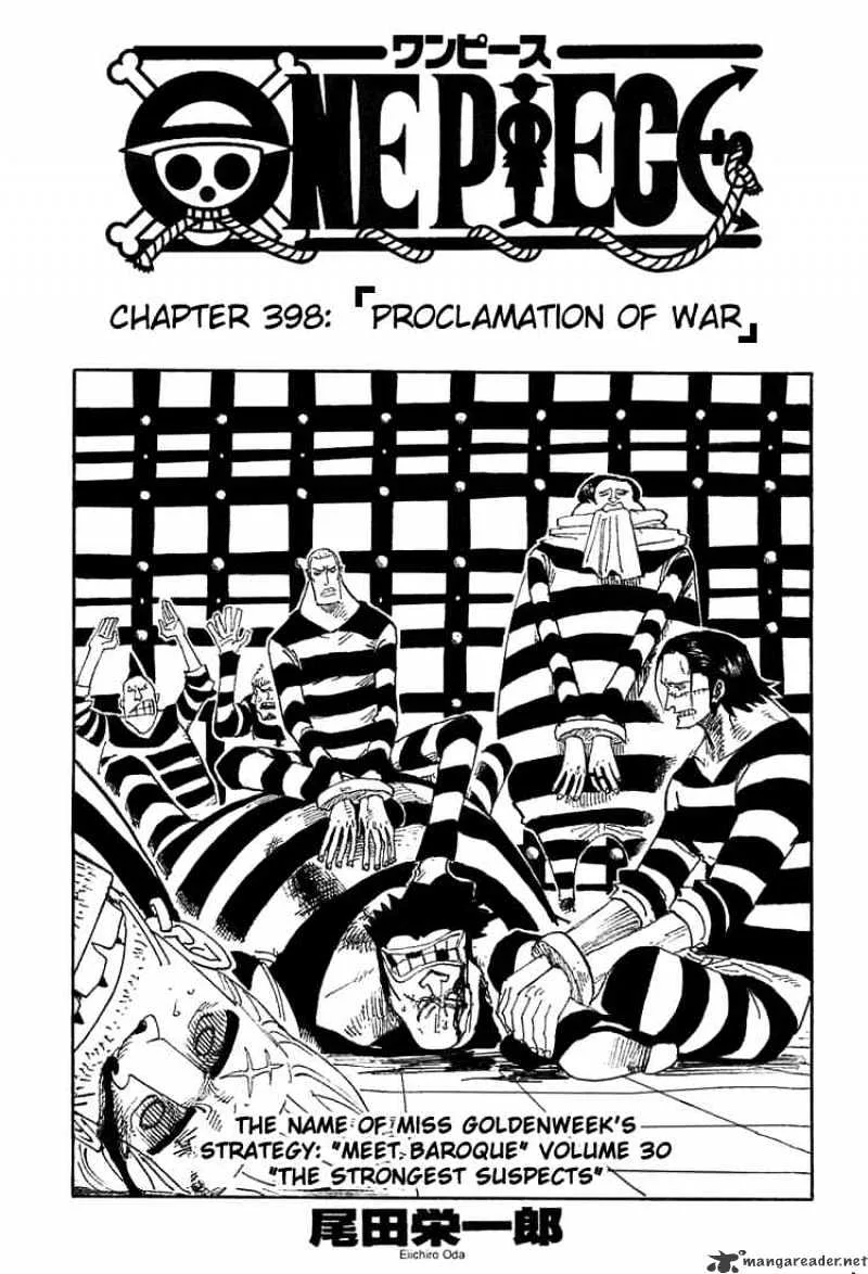 One Piece Chapter 398 page 1
