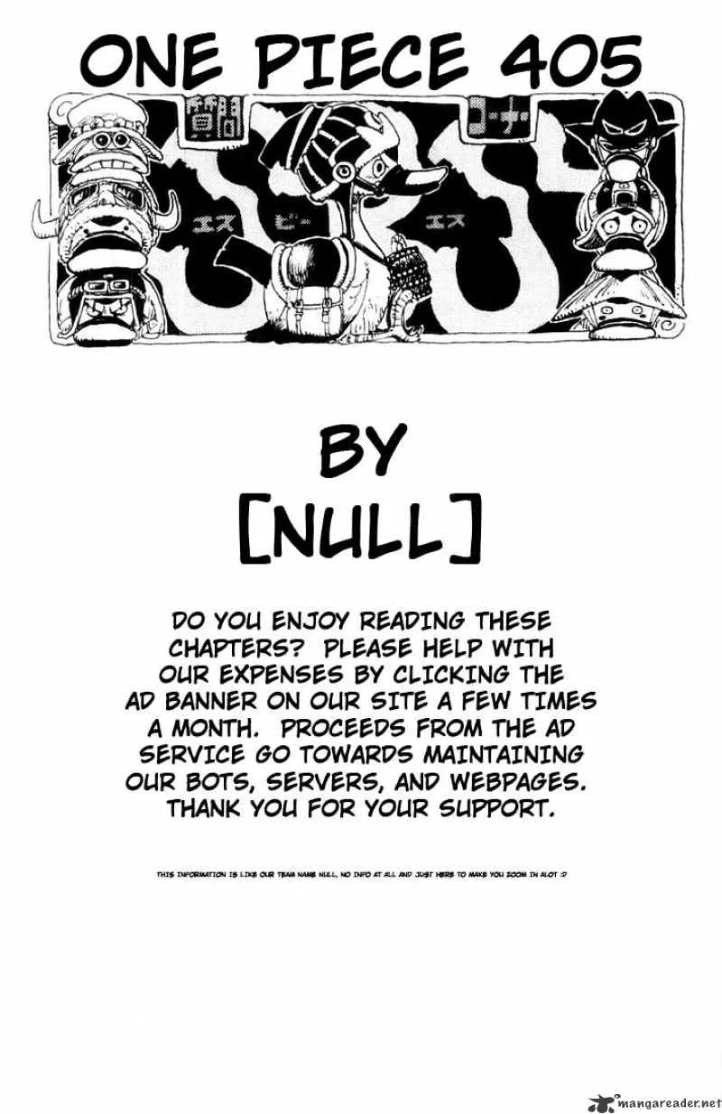 One Piece Chapter 405 page 19