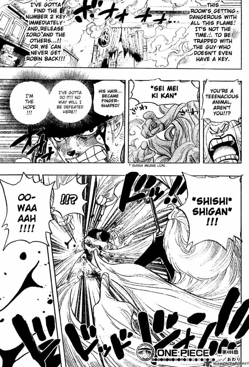 One Piece Chapter 406 page 18