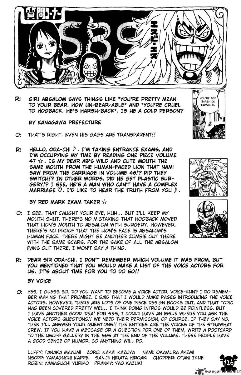 One Piece Chapter 465 page 20