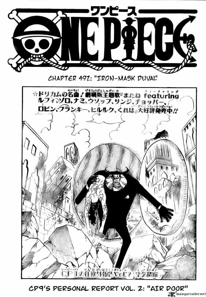 One Piece Chapter 492 page 2