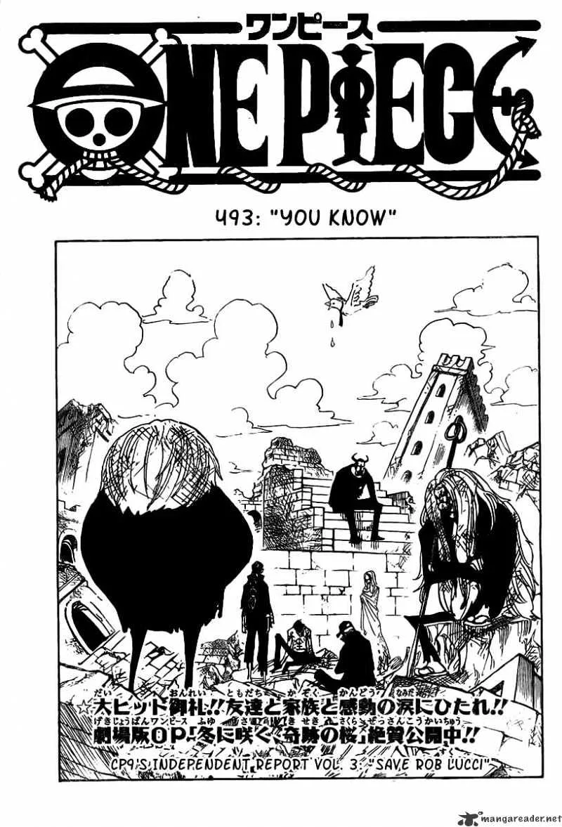 One Piece Chapter 493 page 1