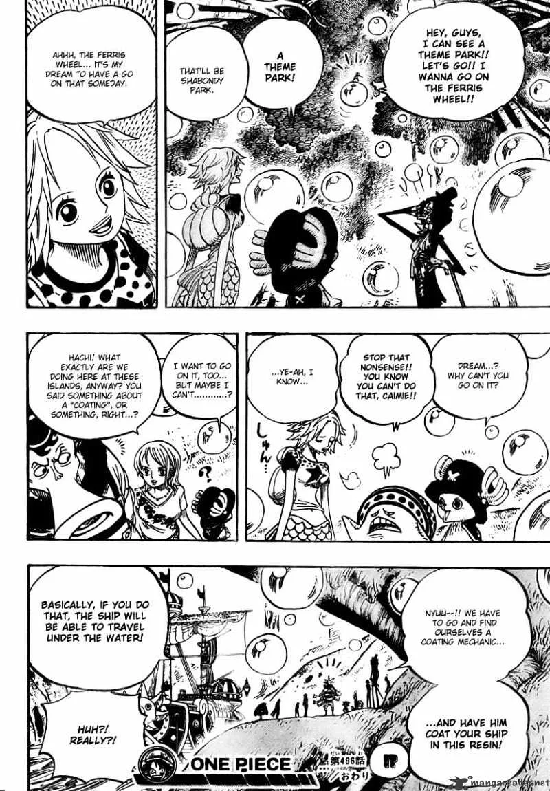 One Piece Chapter 496 page 17