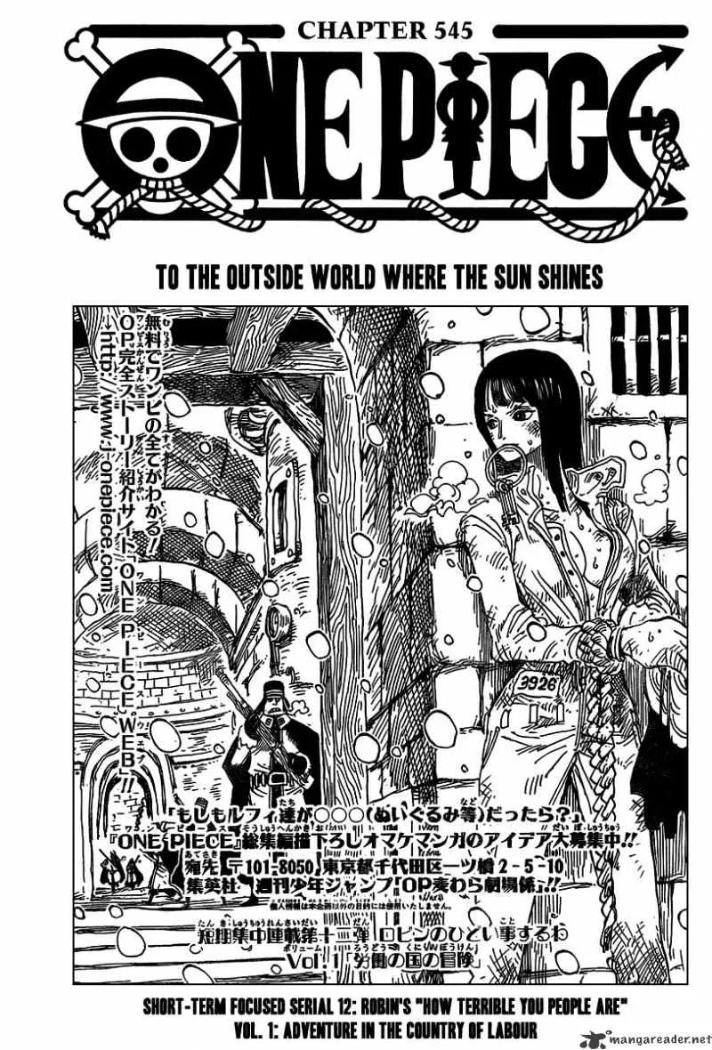 One Piece Chapter 545 page 2