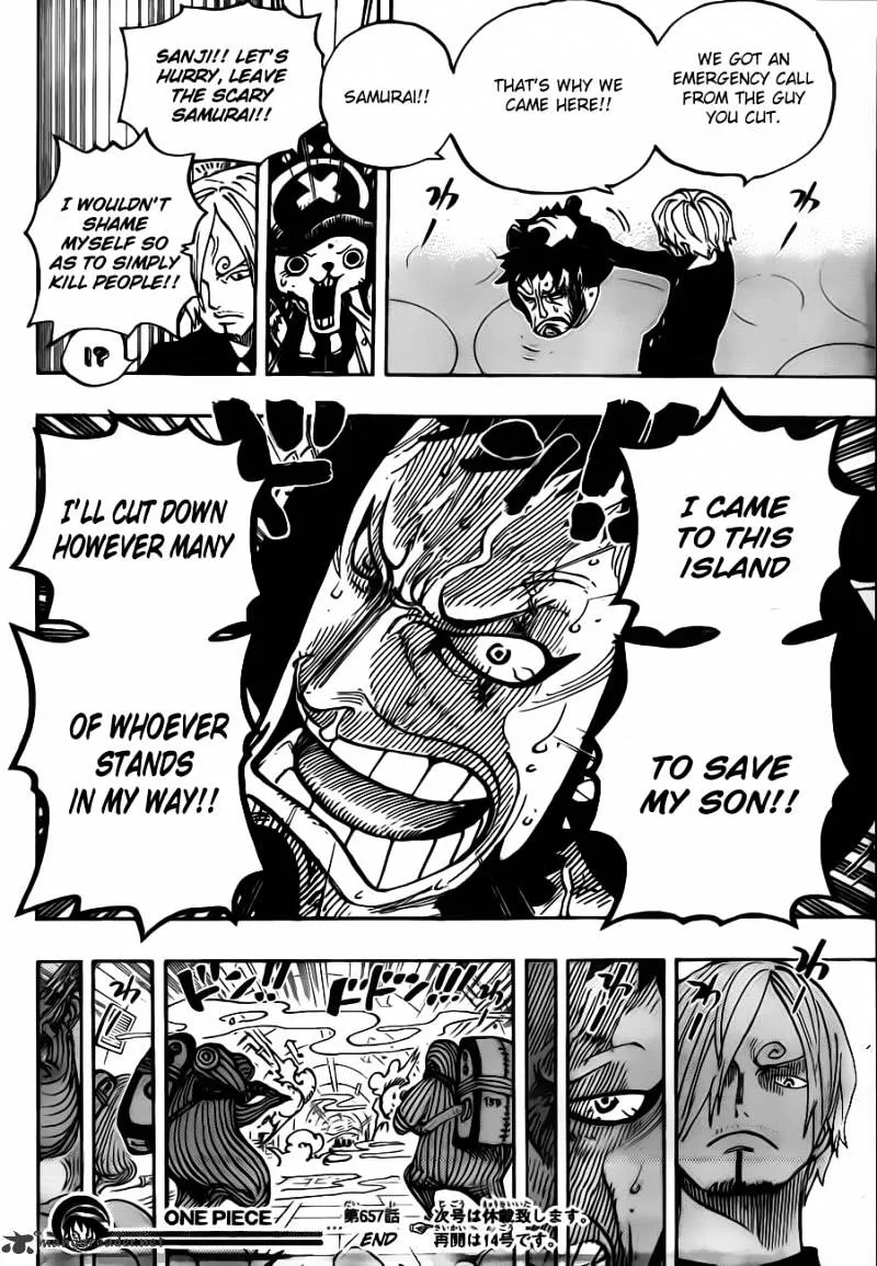 One Piece Chapter 657 page 16
