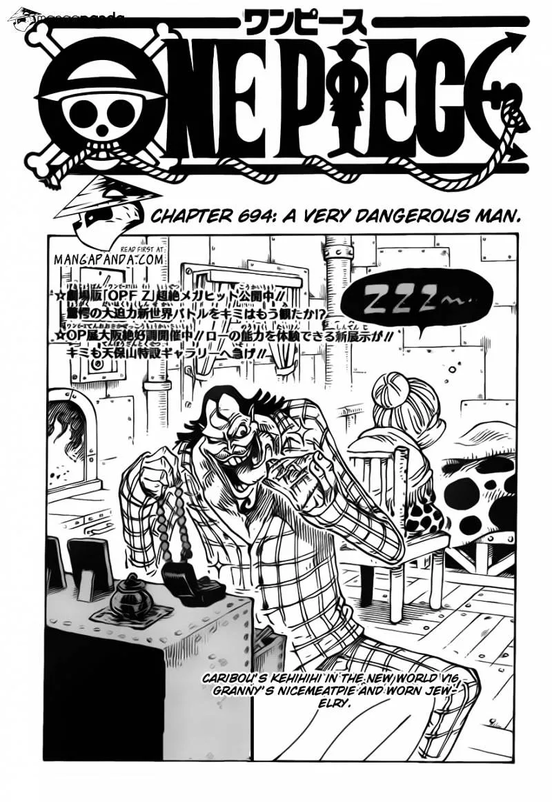 One Piece Chapter 694 page 3