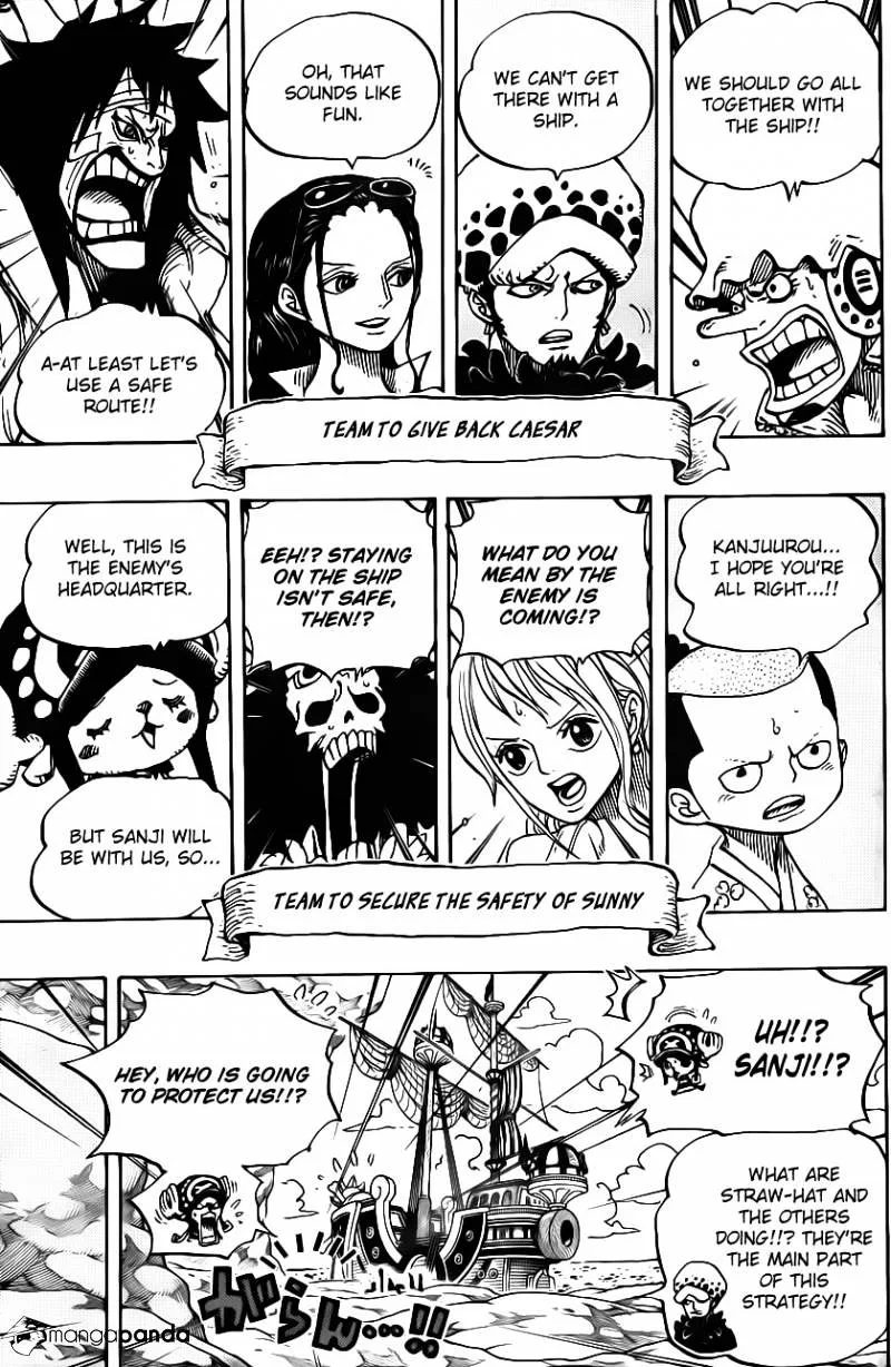 One Piece Chapter 701 page 9