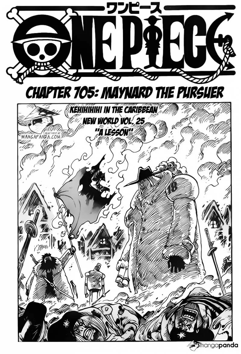 One Piece Chapter 705 page 2