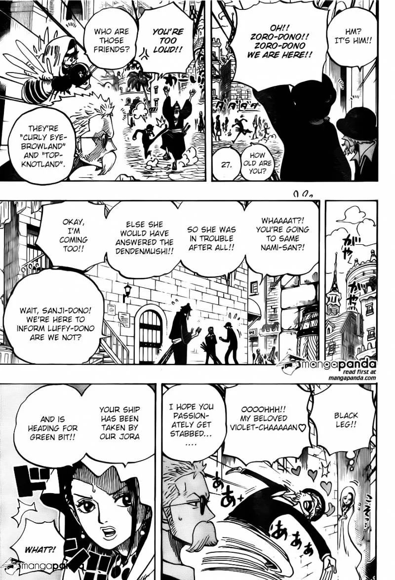 One Piece Chapter 722 page 14