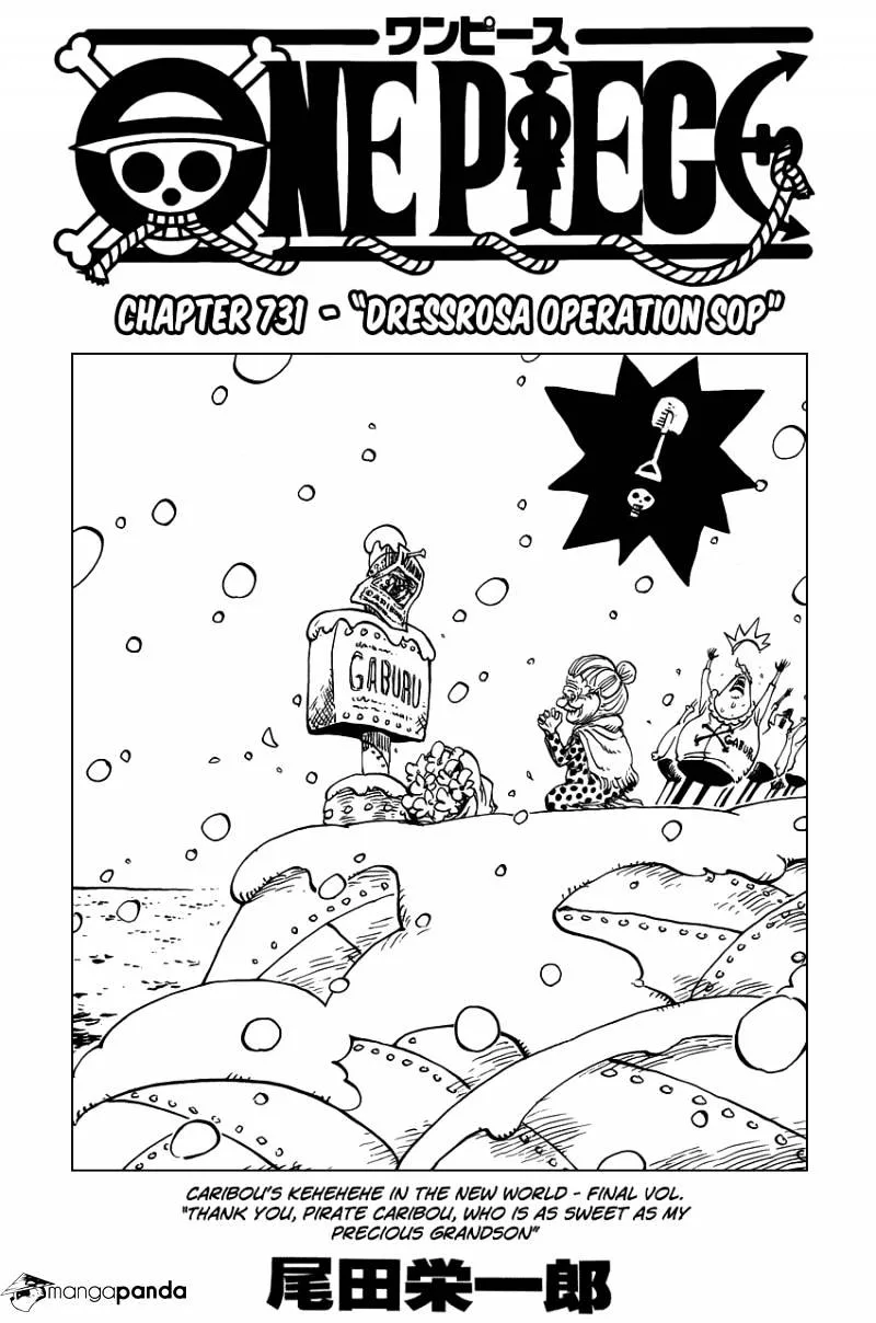 One Piece Chapter 731 page 1