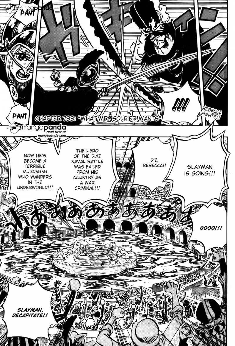 One Piece Chapter 733 page 2