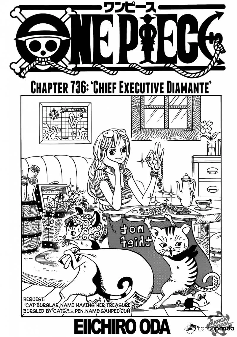 One Piece Chapter 736 page 1