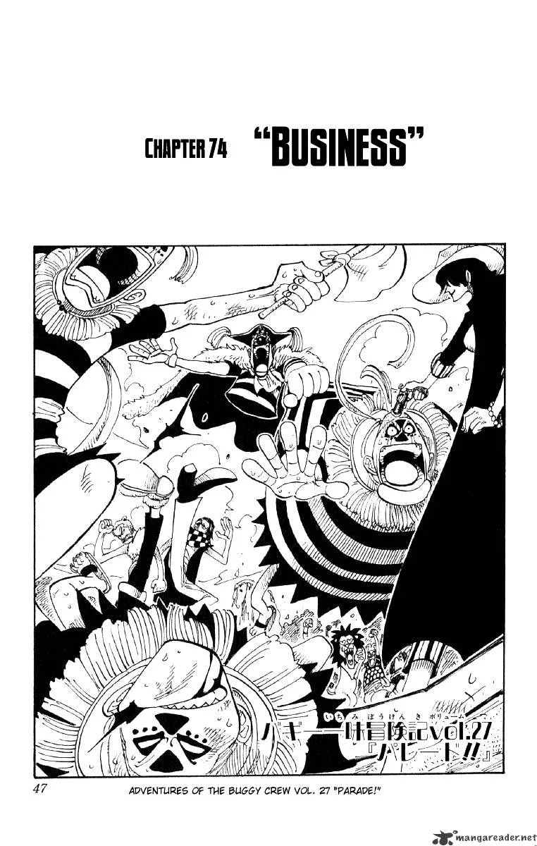 One Piece Chapter 74 page 1