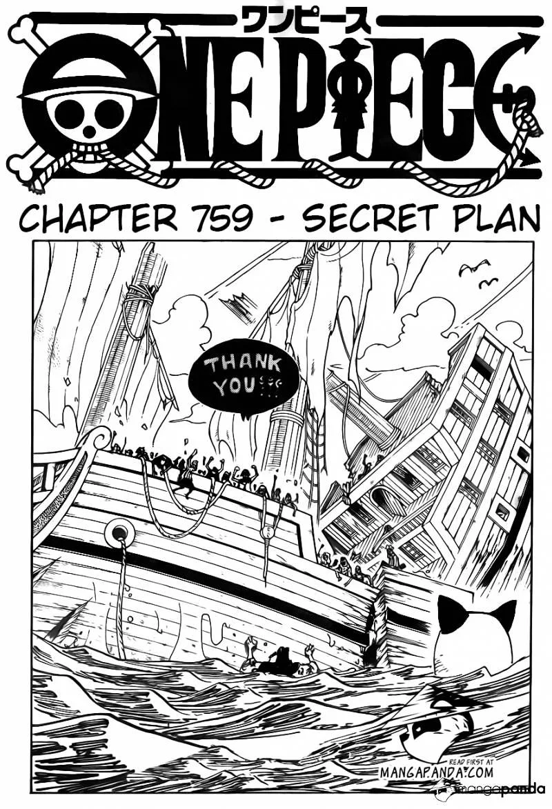 One Piece Chapter 759 page 2