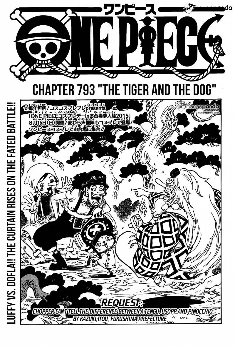 One Piece Chapter 793 page 1