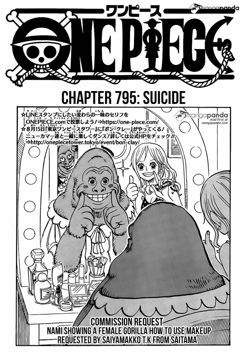 One Piece Chapter 795 page 1