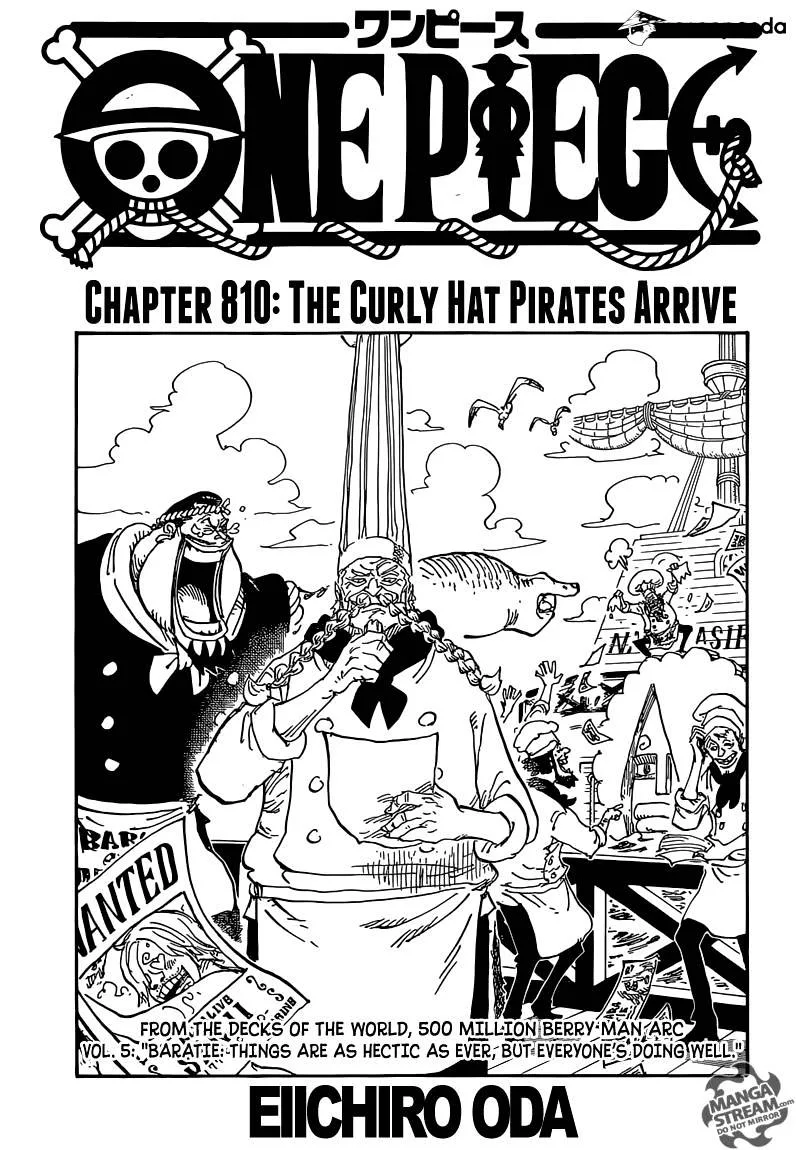 One Piece Chapter 810 page 1