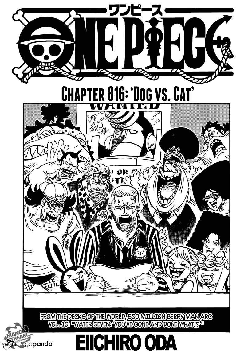 One Piece Chapter 816 page 1