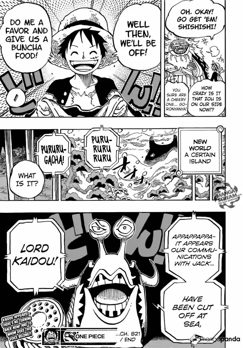 One Piece Chapter 821 page 20