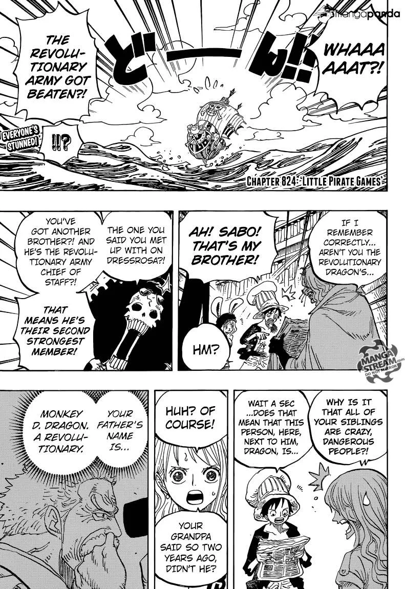 One Piece Chapter 824 page 4