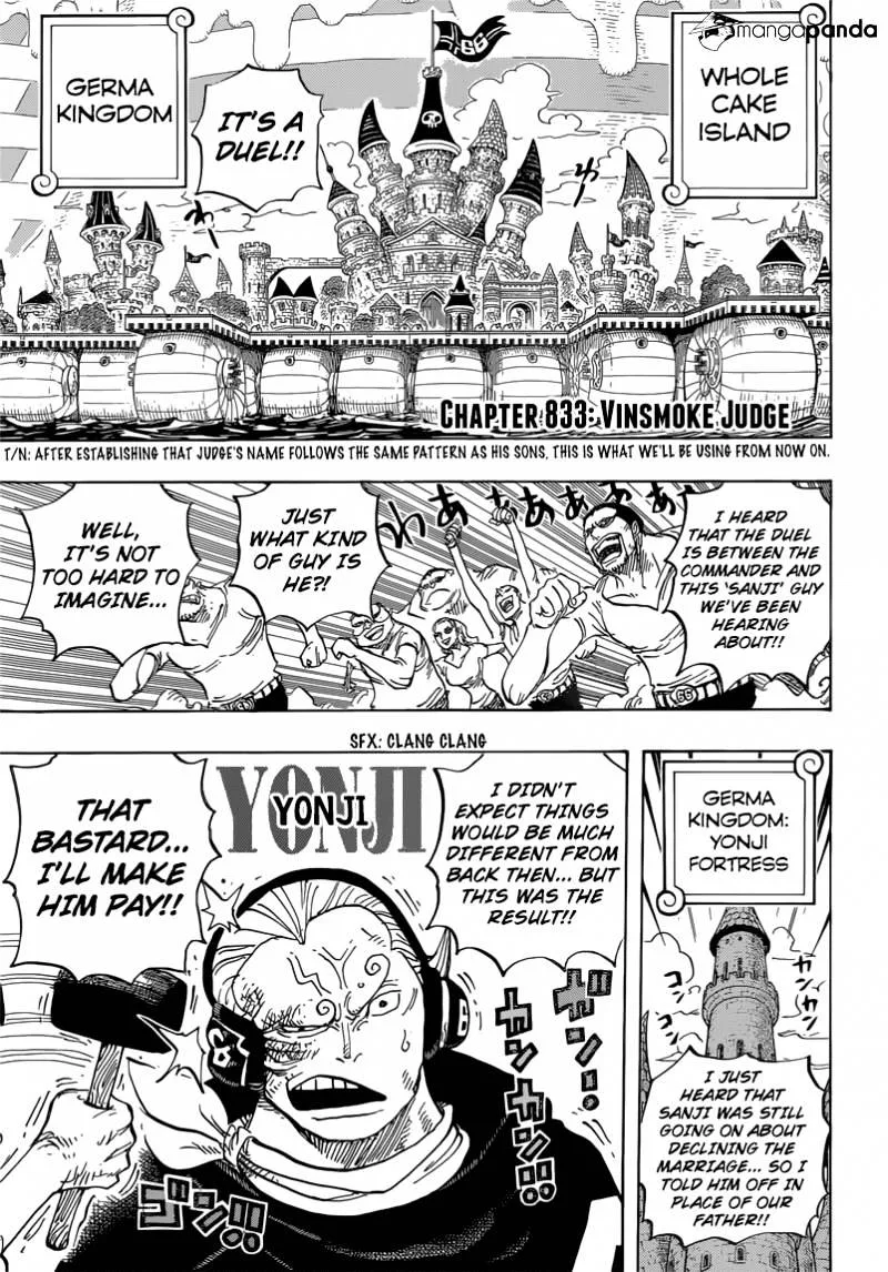 One Piece Chapter 833 page 6