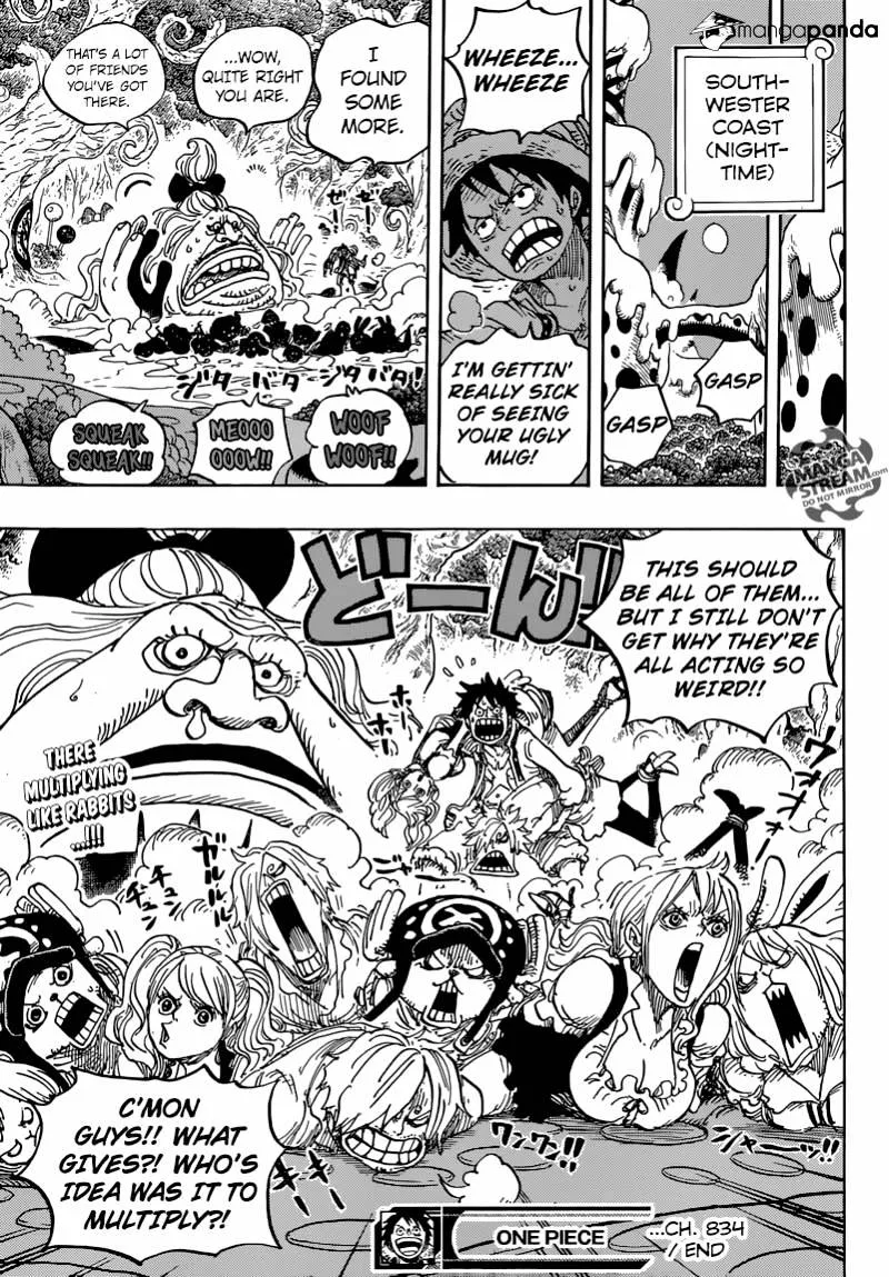 One Piece Chapter 834 page 19