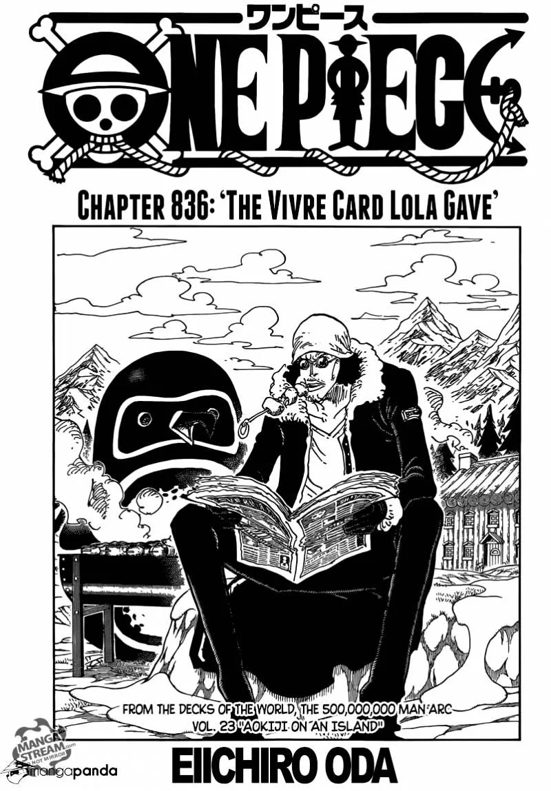 One Piece Chapter 836 page 1