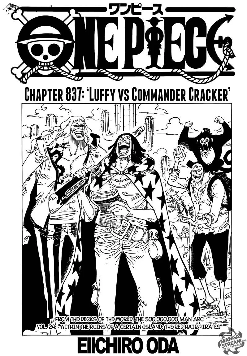 One Piece Chapter 837 page 1