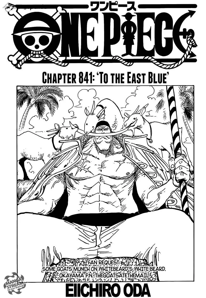 One Piece Chapter 841 page 1