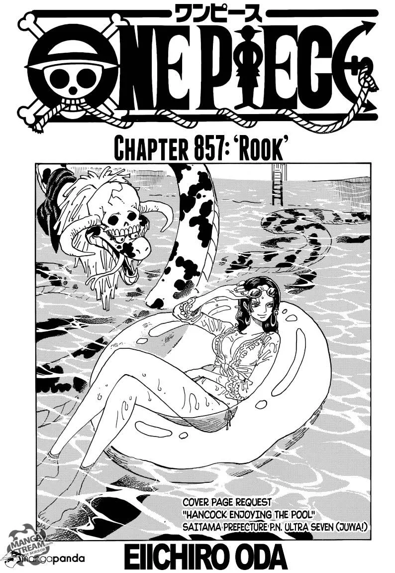 One Piece Chapter 857 page 1