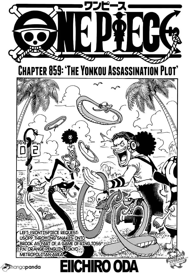 One Piece Chapter 859 page 1